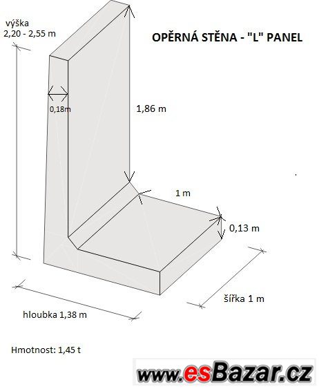 Opěrné stěny "L" – fotografie 5