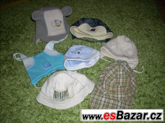 ČAPKY - ČEPIČKY - KLOBOUČKY 3-9M – fotografie 1