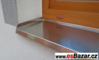 Nerezový bezúdržbový okenní parapet