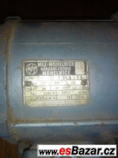 Elektromotor MEZ Mohelnice 500W – fotografie 1