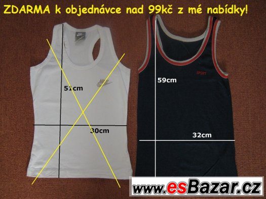 15x trička a tílka ZDARMA – fotografie 4