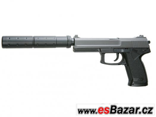 AIRSOFT manual PISTOLE HK.MK23 SOCOM+TLUMIČ-NOVÁ – fotografie 3