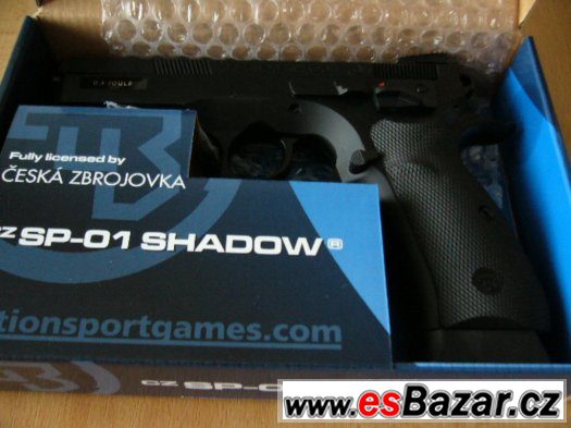 AIRSOFT manual pistole CZ 75 SP-01 Shadow - NOVÁ – fotografie 5