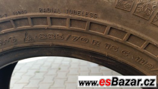 Prodám 225/70 15"C 112/110S Nokian WRC Cargo 2x – fotografie 1