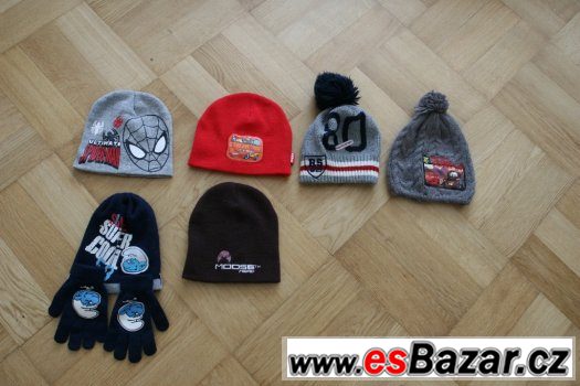 6ks zimní čepice – fotografie 1
