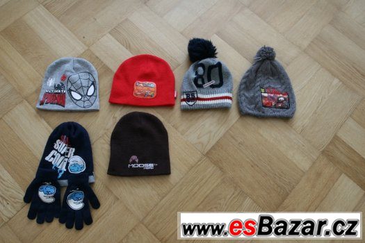 6ks zimní čepice – fotografie 3