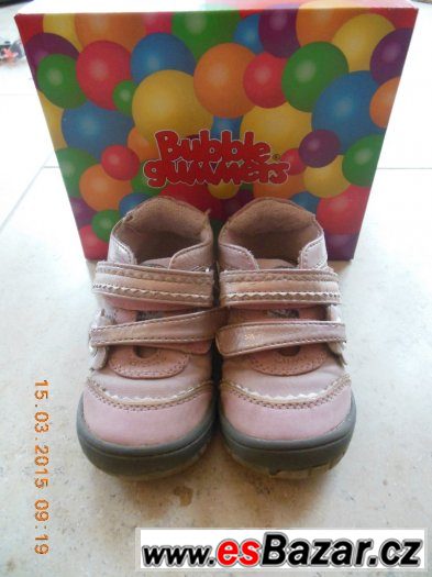 Kotníčkové boty růžové Bubble gummers vel. 23 – fotografie 1