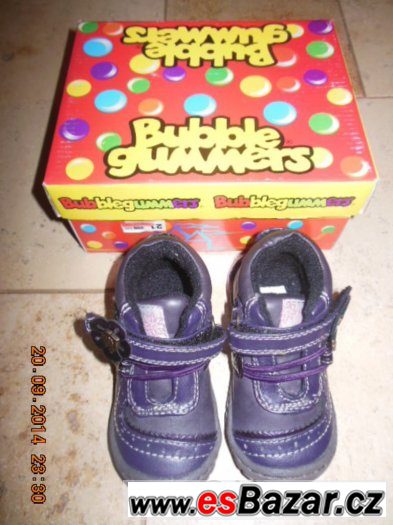 Zateplené boty fialové Bubble gummers vel. 21 – fotografie 1