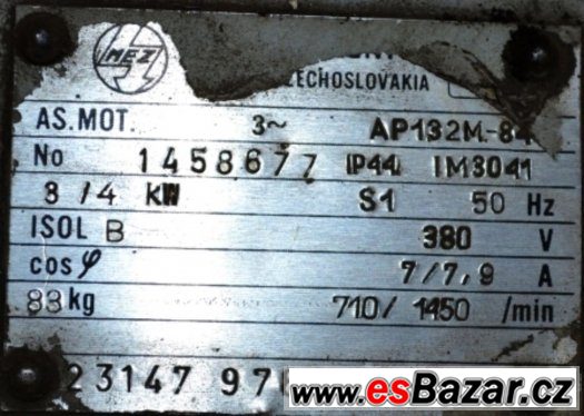Elektromotor 3/4 Kw – fotografie 3