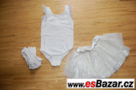 Baletní dres se sukýnkou, 98/104, 2-4 roky - flíčky – fotografie 1