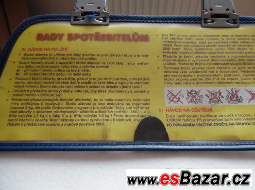 Prodám  školní aktovku EMIPO+zdarma box na  sešity – fotografie 5
