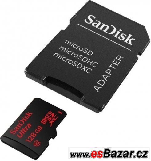 SanDisk micro SDXC Ultra 128GB UHS-I Class 10 USB Flash disk – fotografie 1