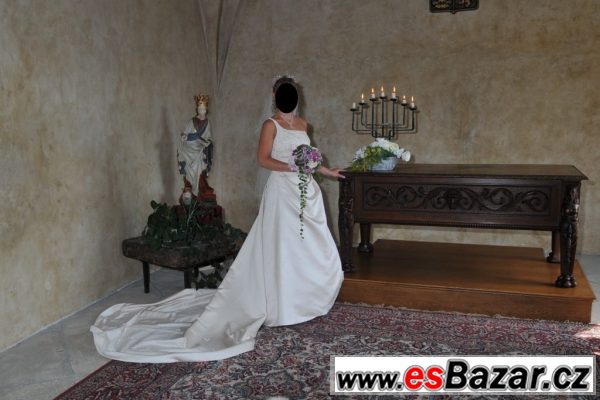 Luxusní svatební šaty vel. 38-40 – fotografie 2