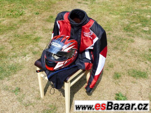 Moto bunda Duchinni Stinger, helma KBC VR-1X Performance – fotografie 1