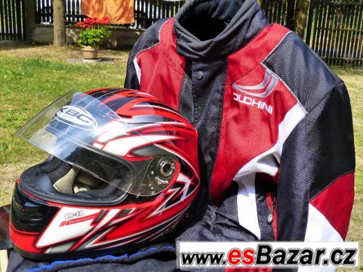 Moto bunda Duchinni Stinger, helma KBC VR-1X Performance – fotografie 3