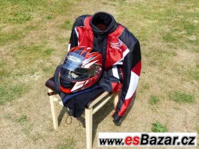 Moto bunda Duchinni Stinger, helma KBC VR-1X Performance