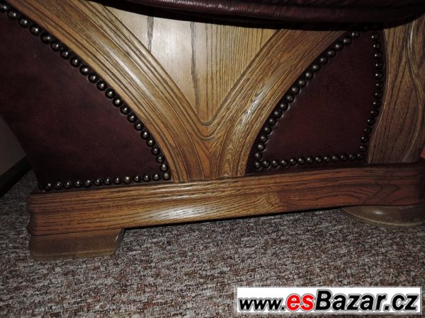 Kožená sedací souprava – fotografie 5