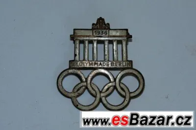 Odznak olymipády v Berlíně.