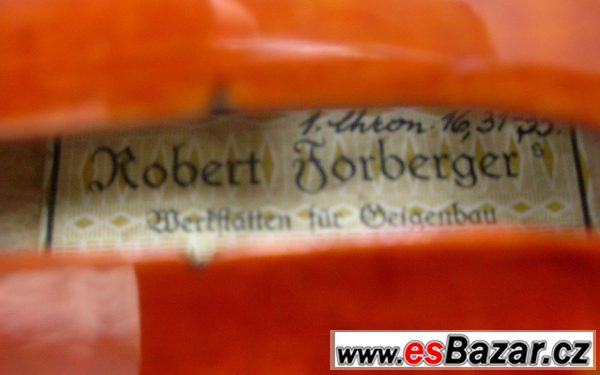 Mistrovské housle R.Forberger. – fotografie 1