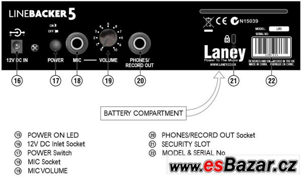 Kytarové kombo LANEY LR 5 – fotografie 3