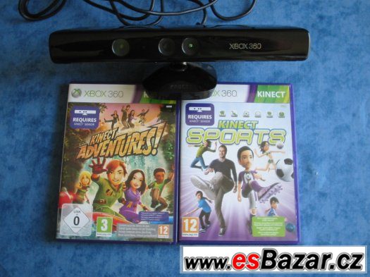 Kinect pro XBOX 360 + 2 hry – fotografie 2