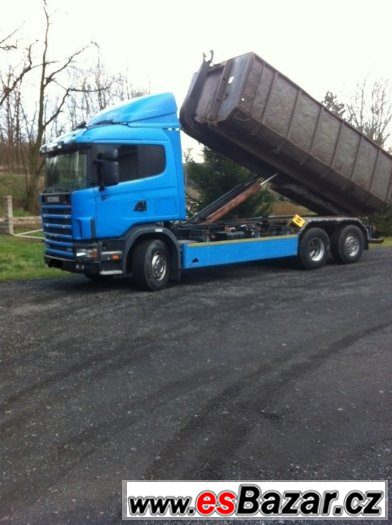 Hákový nosič kontejnerů Scania. – fotografie 1