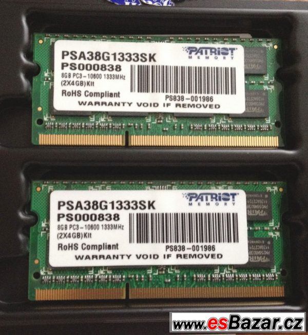 paměť RAM do notebooku 8GB KIT – fotografie 1