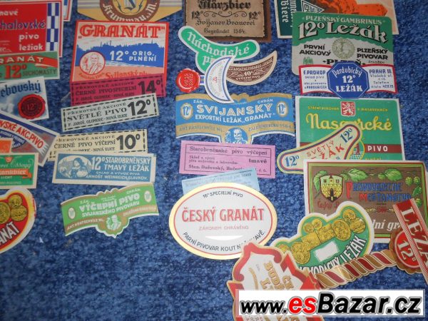 Pivo - pivní etikety do r. 1948 50x  – fotografie 4