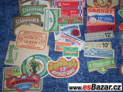 Pivo - pivní etikety do r. 1948 50x 