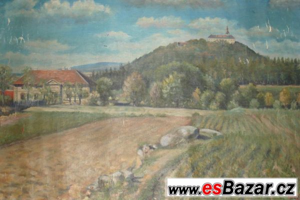 Olej na plátně - Pešek 1921 – fotografie 2