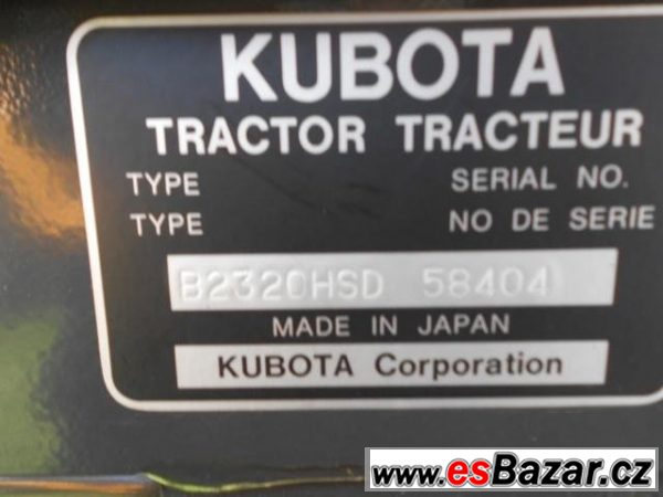 Kubota B2320 4X4 23HP – fotografie 5