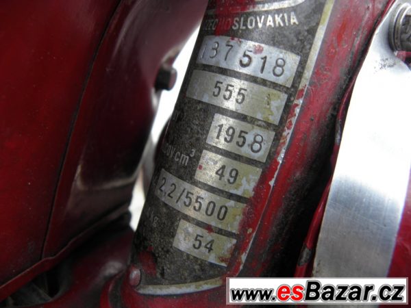 Jawa 555, příhlášená, STK do 5 2017 – fotografie 4