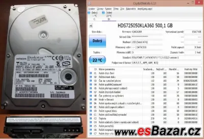 Hitachi Deskstar E7K500 3,5"; 500GB