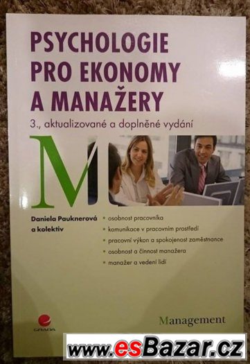 Psychologie pro ekonomy a manažery - Daniela Paukner – fotografie 1