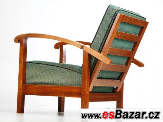 Polohovací Art Deco křeslo – fotografie 1