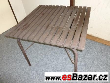 Zahradní stolek skládací 82x82x63 cm – fotografie 4