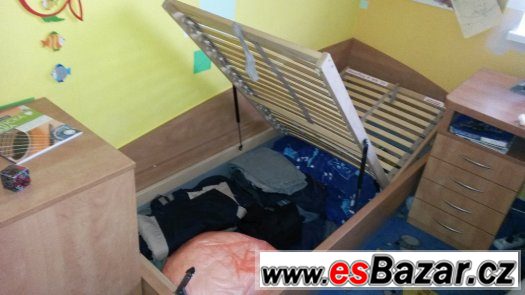 Jednolůžková postel, masiv – fotografie 5