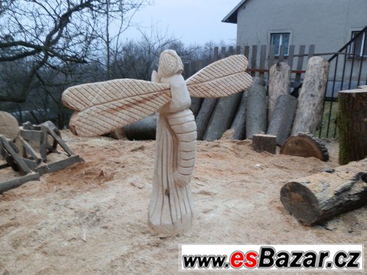 socha na zahradu, zahradní dekorace,dřevěná socha – fotografie 3