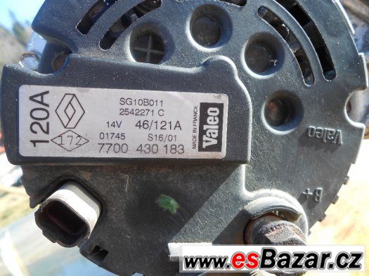 Prodám alternátor na renault 120A – fotografie 2