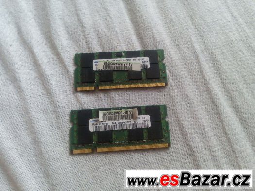 Paměť RAM 2x2gb – fotografie 1