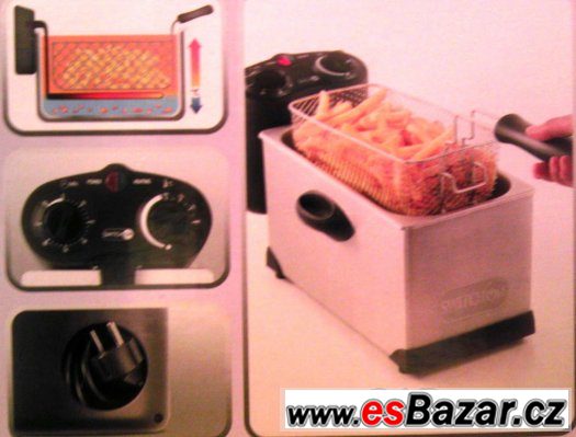 Fritéza nerez 3l, kvalita, lze do myčky,nová nepoužitá – fotografie 2