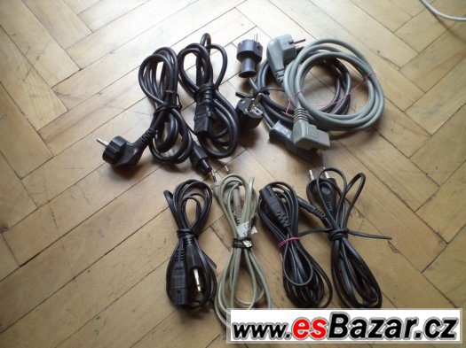 Prodám napájecí kabely k počítačům, USB kabely k tiskárnám, – fotografie 1