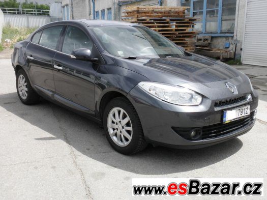 RENAULT FLUENCE 1.6 81 kW ČR 2012 NAVI KŮŽE-LÁTKA CÉBIA – fotografie 1