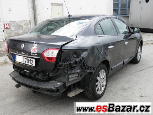 RENAULT FLUENCE 1.6 81 kW ČR 2012 NAVI KŮŽE-LÁTKA CÉBIA – fotografie 3