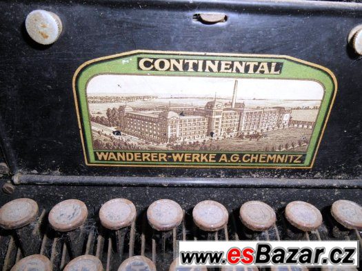 Psací stroj Continental - Wanderer-Werke A.G. – fotografie 2