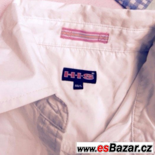 bílá košile zn.HIS vel.M/L-nová – fotografie 4