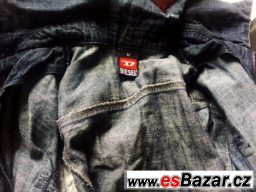 tmavě modrá džínová bunda zn.Diesel vel.S/M – fotografie 3