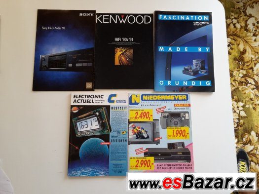 Reklamní časopisy/prospekty zn. SONY,Pioneer,JVC z 80. let – fotografie 2
