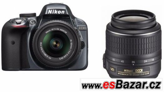 Nikon D3300 + 2X OBJEKTIV + BLESK + TASKA 25000,- PC – fotografie 1