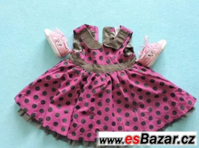 Dětské šatičky + botičky vel. 80
